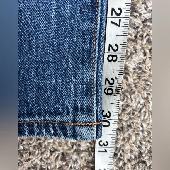 Evereve like new straight leg blue jeans size 24 - Picture 5 of 8